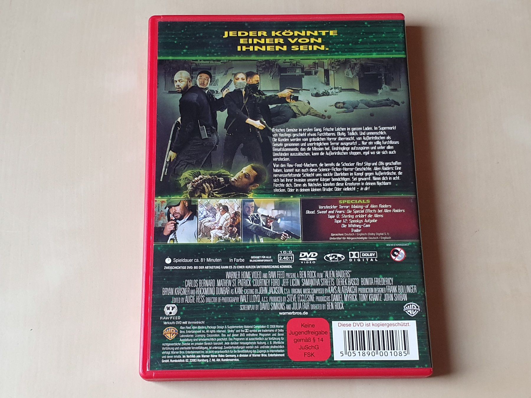 Alle DVDs: Alien Raiders – Gebraucht aus Stansstad von collectorsshop 1