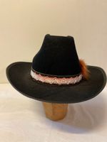 Schwarzer Filzhut Cowboyhut Westernhut Gr. 57