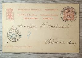 TR48 Carte Postale + Timbre Luxembourg 1894