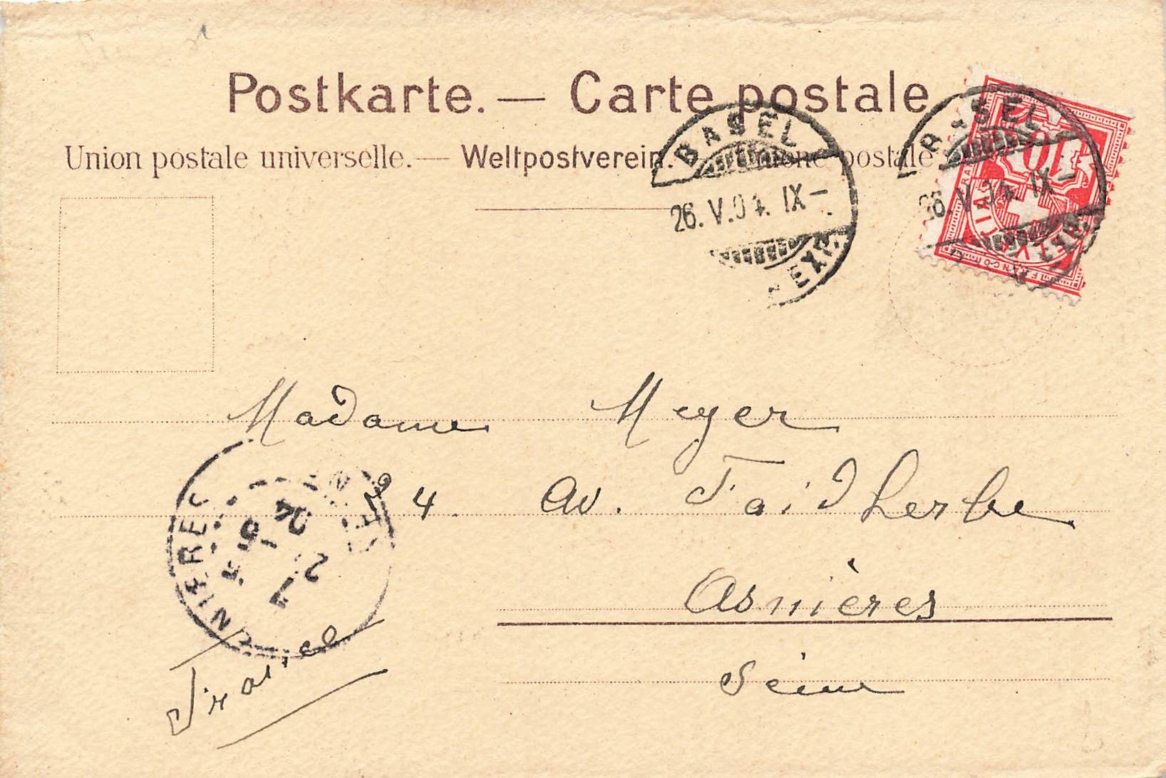 Ansichtskarten: Basel – Gebraucht aus Biasca von Blenio71 1
