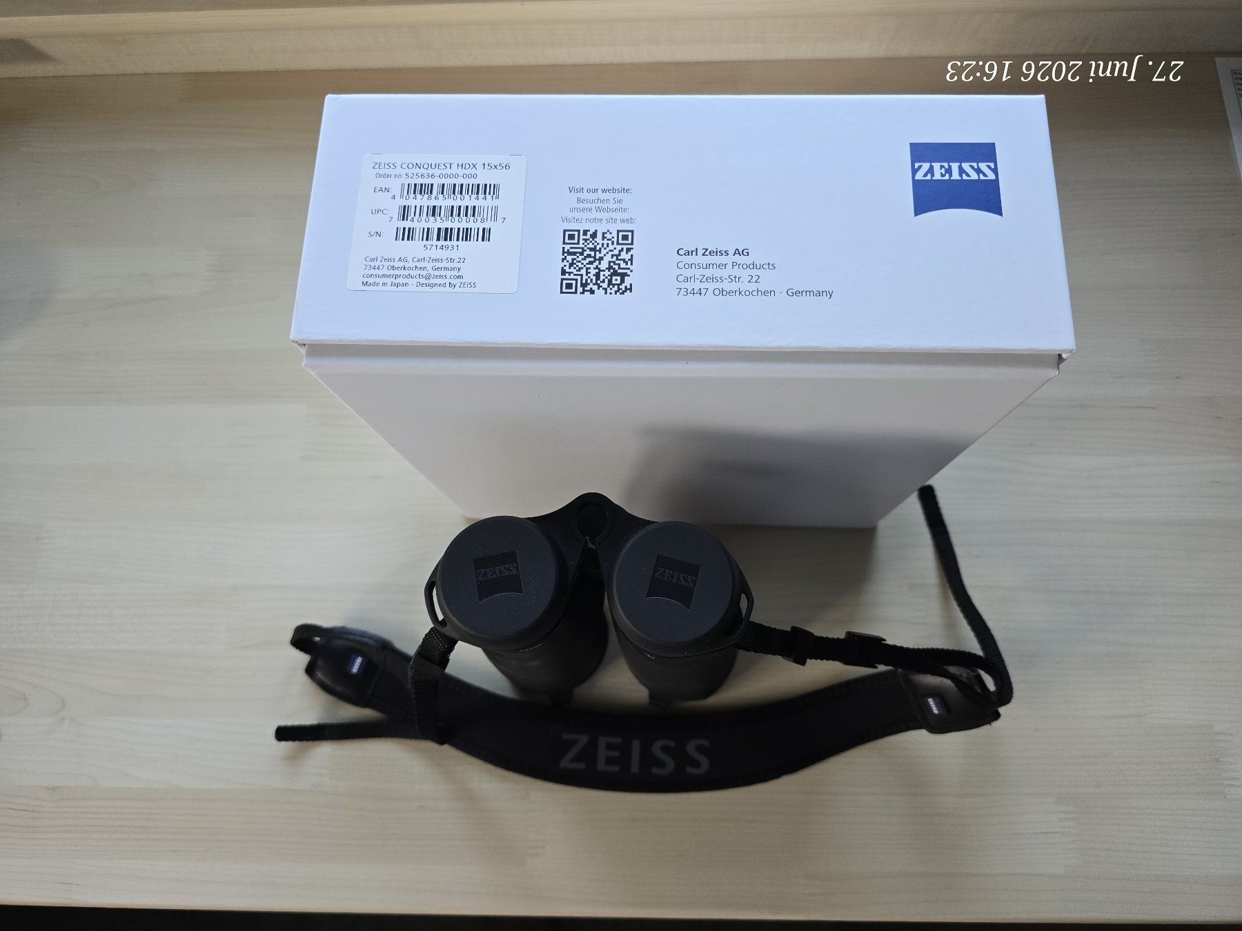 Zeiss Jumelles: Zeiss Conquest HDX 15x56 – Neuf avec emballage d'origine à Fürigen par vwpassat4m 1