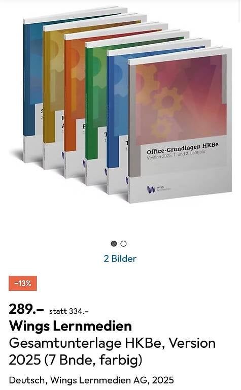 Bücher: Wings Lernmedien Gesamtunterlage HKBe – Gebraucht aus Möriken AG von moe_nzv6 1