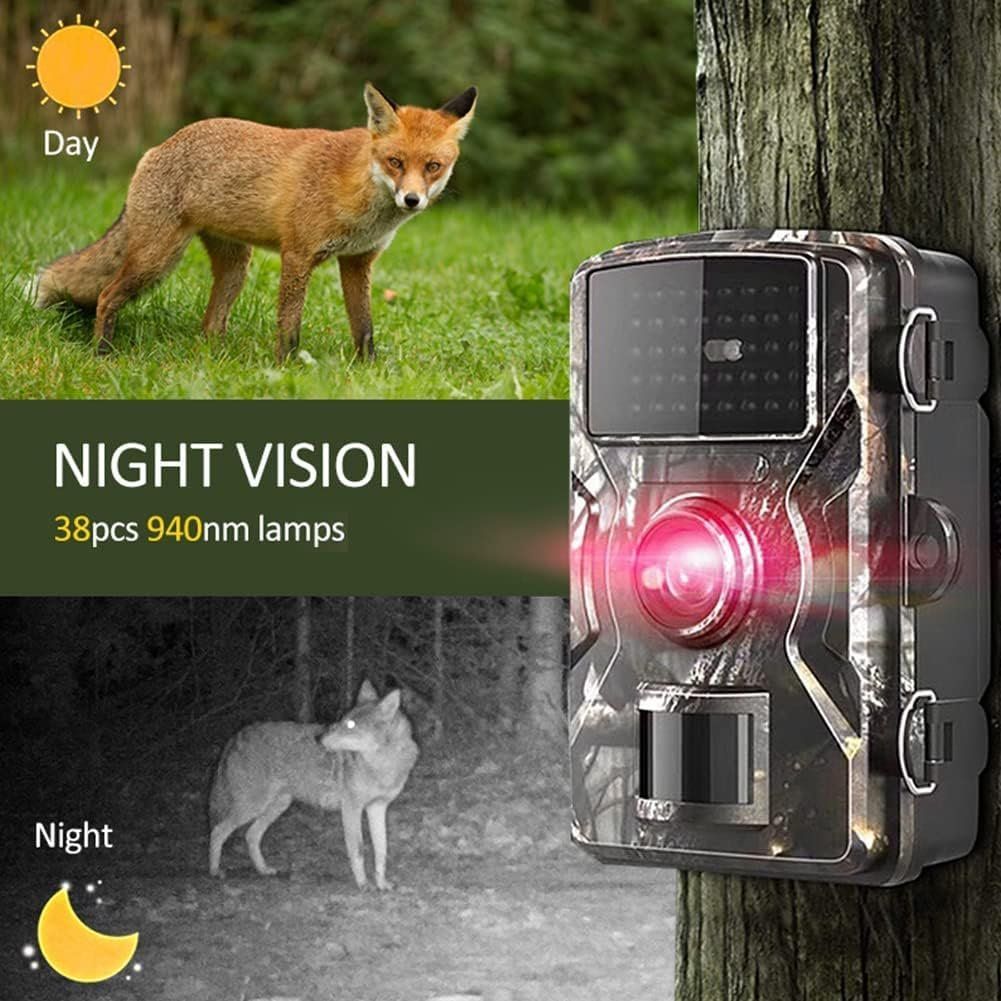 Mini Wildkamera ZIMOCE 12MP, 1080P Wildkamera Mit Bewegungsmelder Nachtsicht, 18m Infrarot Wildtierkamera, 850nm IR LEDs Jagdkamera, IP66, Für Wildbeobachtung Wildkamera Kaufen