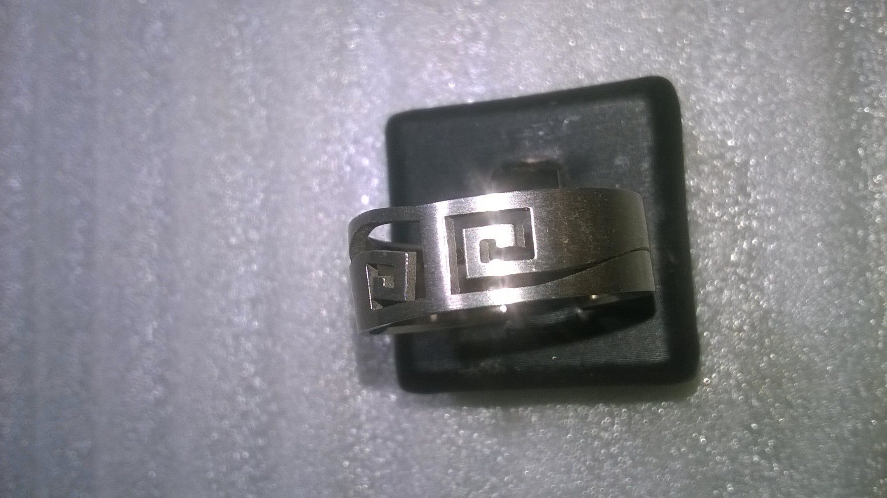 Bagues: RING EDELSTHAL SILBER FARBE MATTE – Neuf (Voir description) à Basel par bijoutrie_4 1
