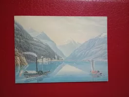 Flüelen Uri PTT Faltkarte 1987
