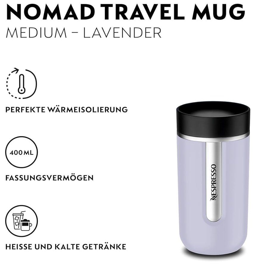 Nespresso Tassen: NESPRESSO: Nomad Reisebecher - Lavendel, 400ml ... – Neu und originalverpackt aus Klosters von ClodiKL 2