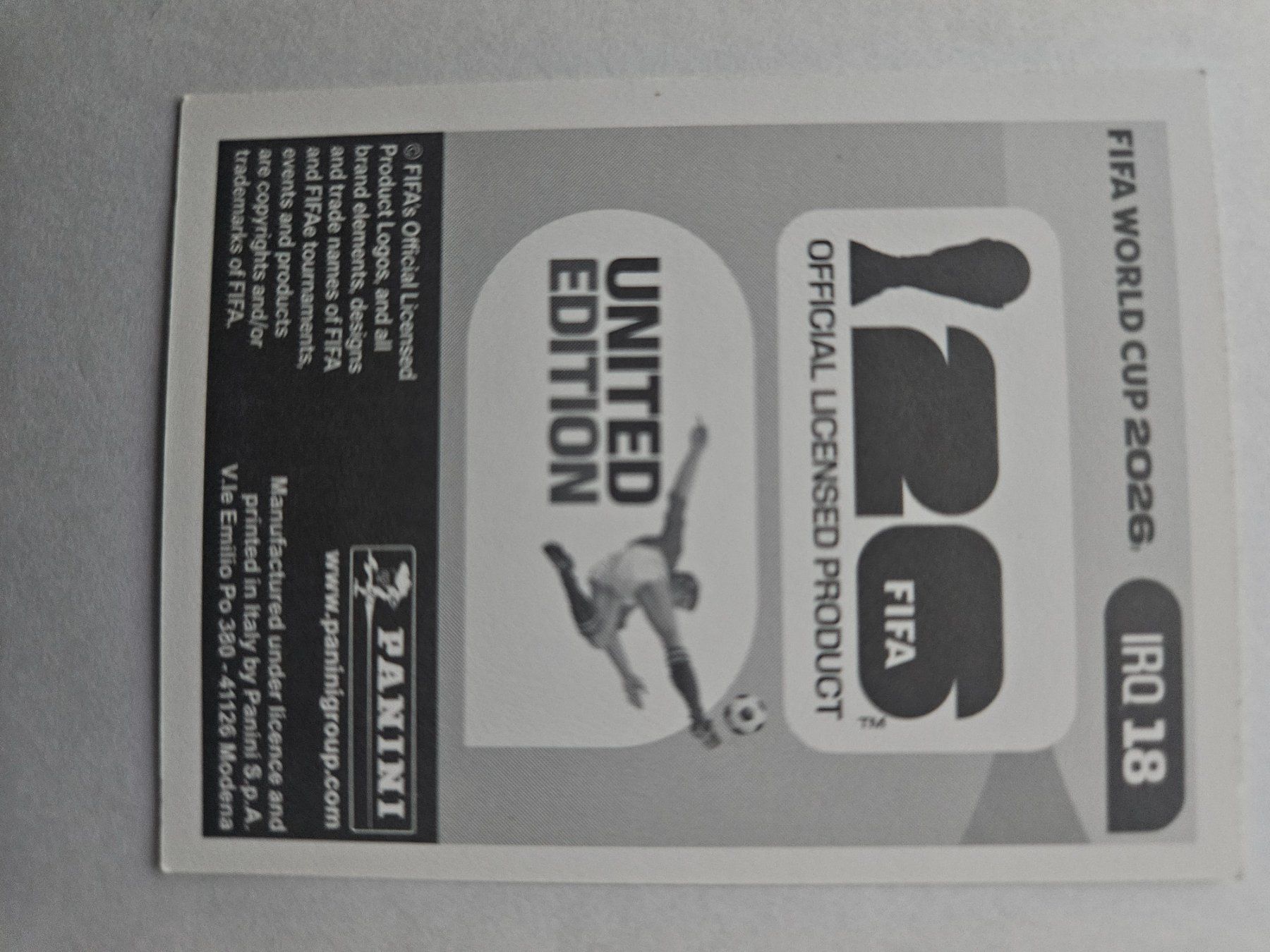 Panini Carte collezionabili: IRQ 18 – Usato da Würenlingen venduto da Dinli 1