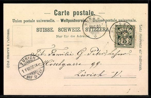 Cartoline postali: AK Hundwil, Ortsansicht mit Kirche – Usato da Berlin venduto da bartko-reher 1