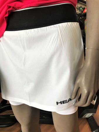 HEAD Tennisjupe, integrierte Pants, weiss/schwarz, GrS 36/38
