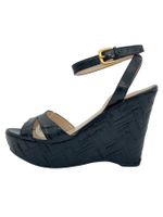 Prada Vernice Sandale mit Absatz EU 39 Schwarz