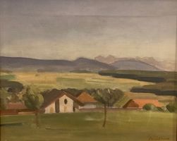 Hiram Brülhart - Huile sur toile