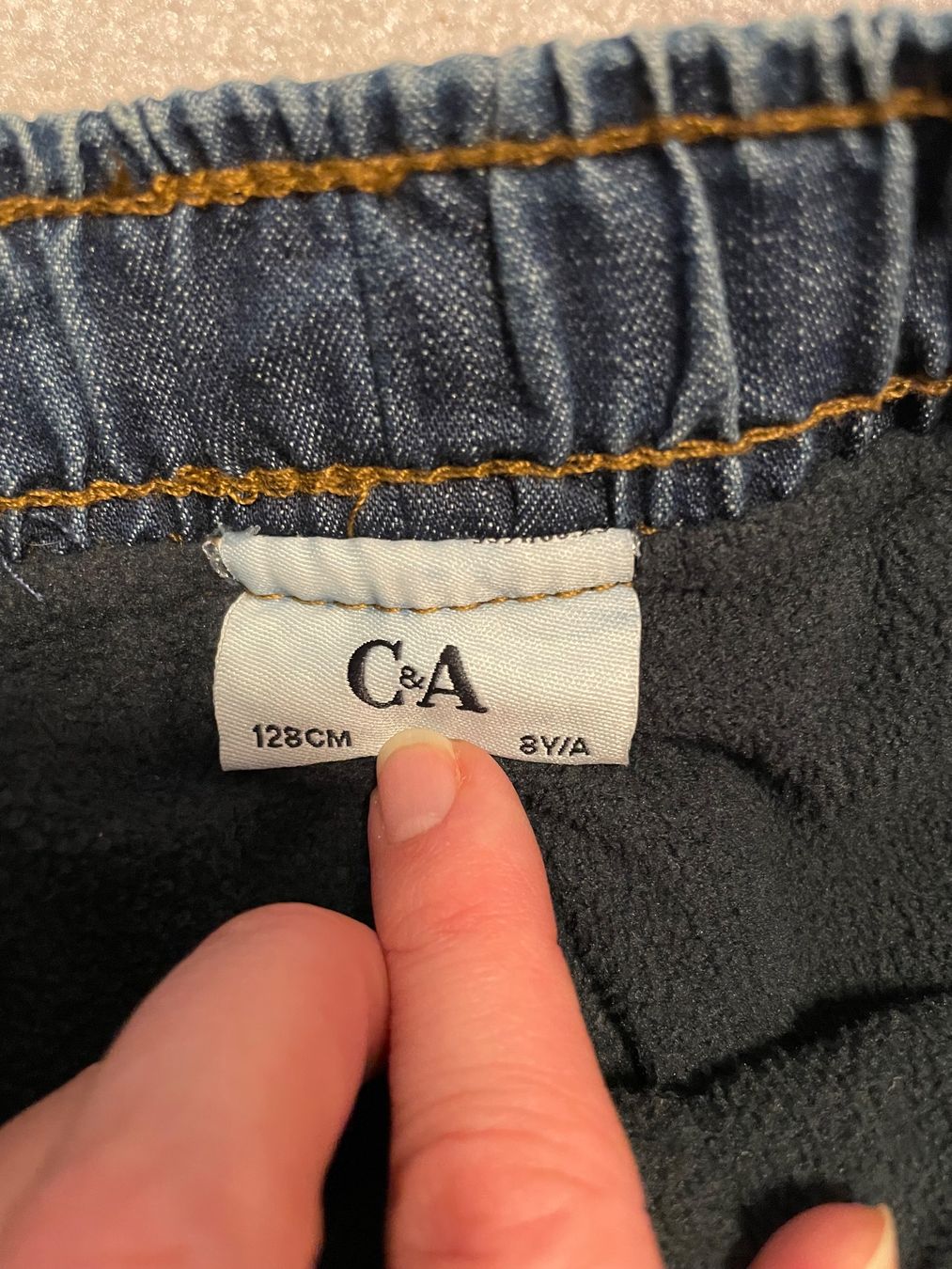 C&A Hosen: Thermo-Jeans C&A, 128, neu – Neu (gemäss Beschreibung) aus Pfäffikon SZ von Syndrome379 1