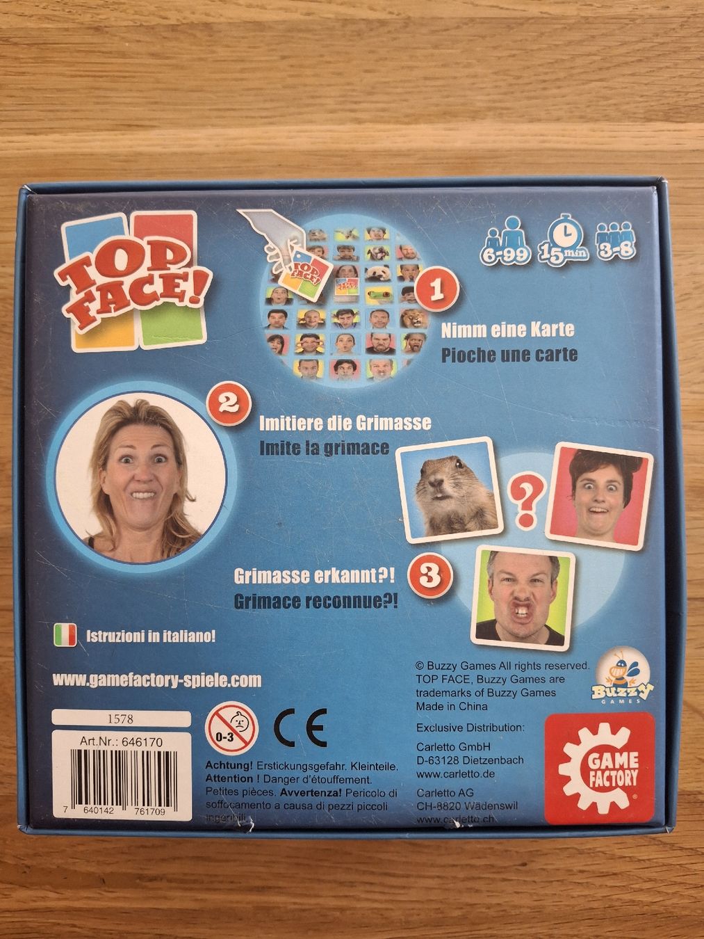 Spiele: Kartenspiel TOP FACE!  – Gebraucht aus Zürich von Vordermannd86 1