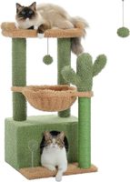 Kaktus Kratzbaum 83cm mit Hängematte & großer Liegefläche