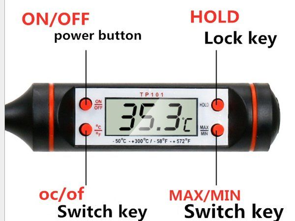 Elettrodomestici da cucina: Fleischthermometer mit elektronischer Anzeige – Nuovo e nell'imballaggio originale da Castiel venduto da mcconsulting 1