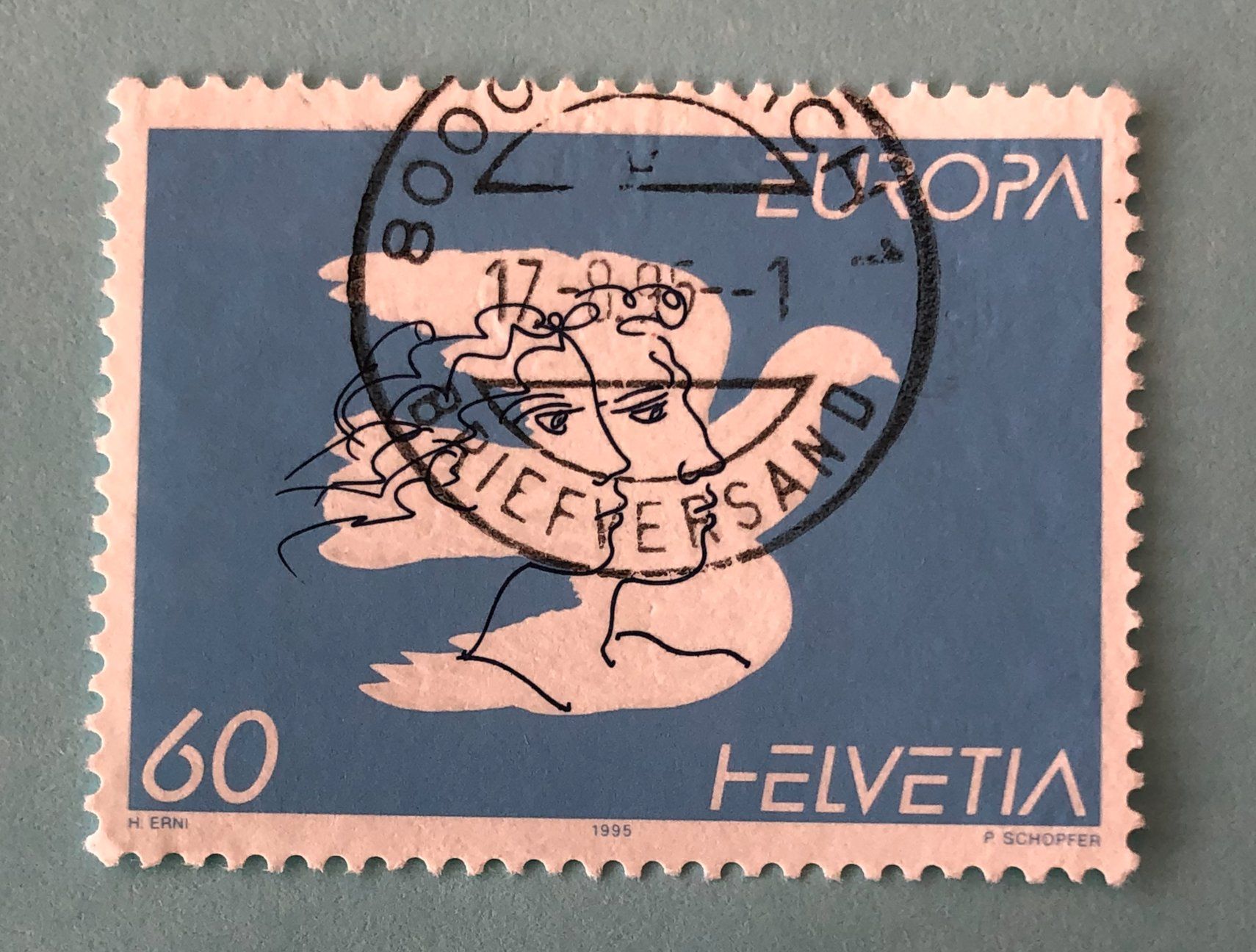 Tutti i francobolli: Nr.880 Friede  Europa GESTEMPELT 1995    – Usato da Aarau venduto da Billa007