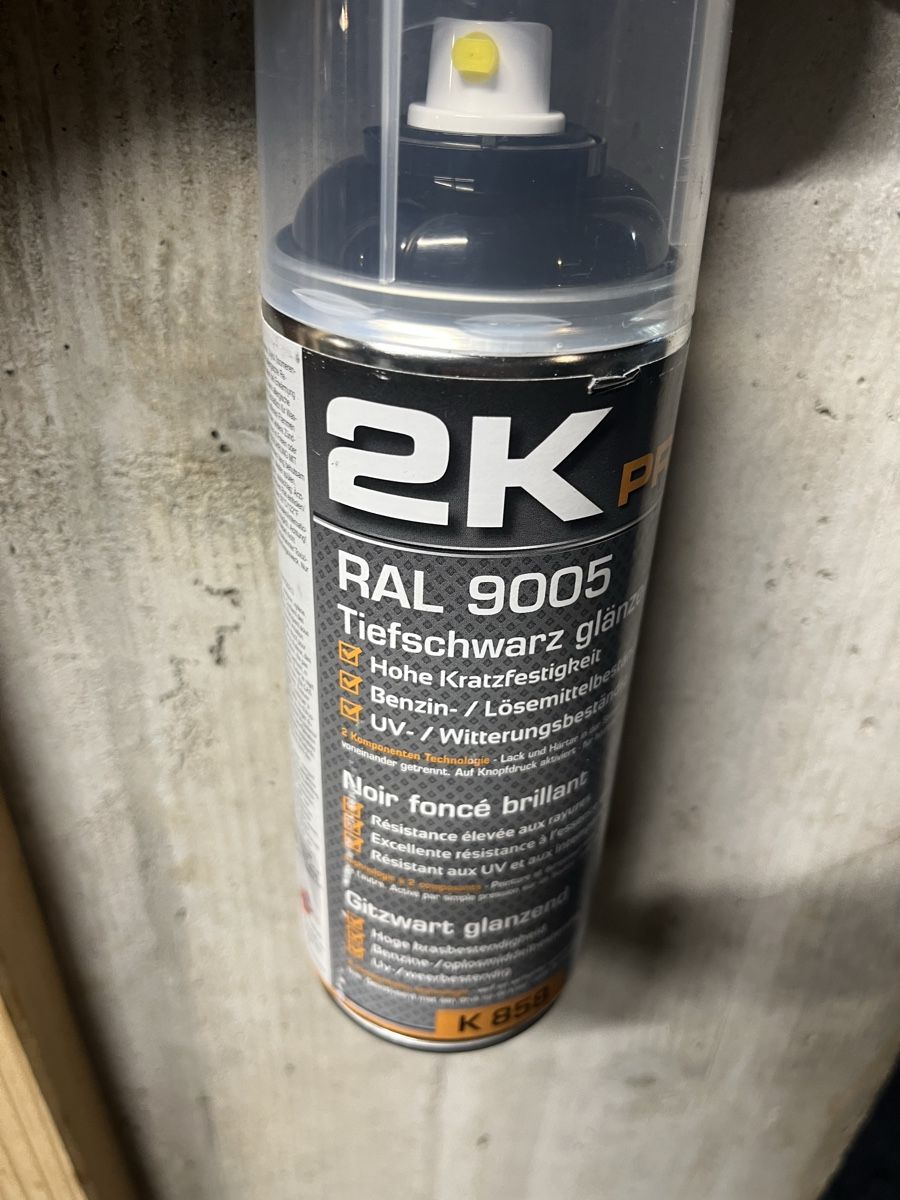 2k Lack Schwarz Glänzend RAL 2K Lackspray Autolack Sprühdose