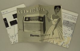 RADIO LOEWE OPTA HERMES TYPE 4752 W BEDIENUNGSANLEITUNG
