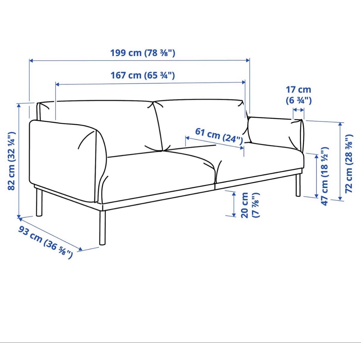 Ikea Sofas: Ikea Sofa ÄPPLARY, Grau – Gebraucht aus Luzern von x.moman.x 2
