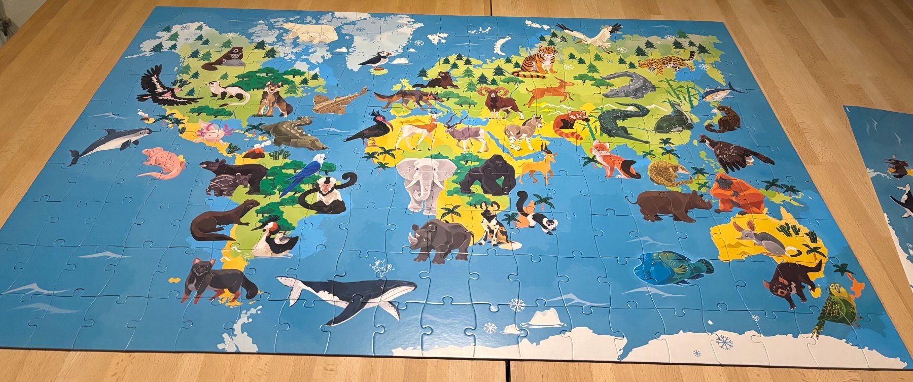 Janod Puzzle: Janod Puzzle bedrohte Tierarten / animaux menacés – Usato da Zürich venduto da IlkaK 1