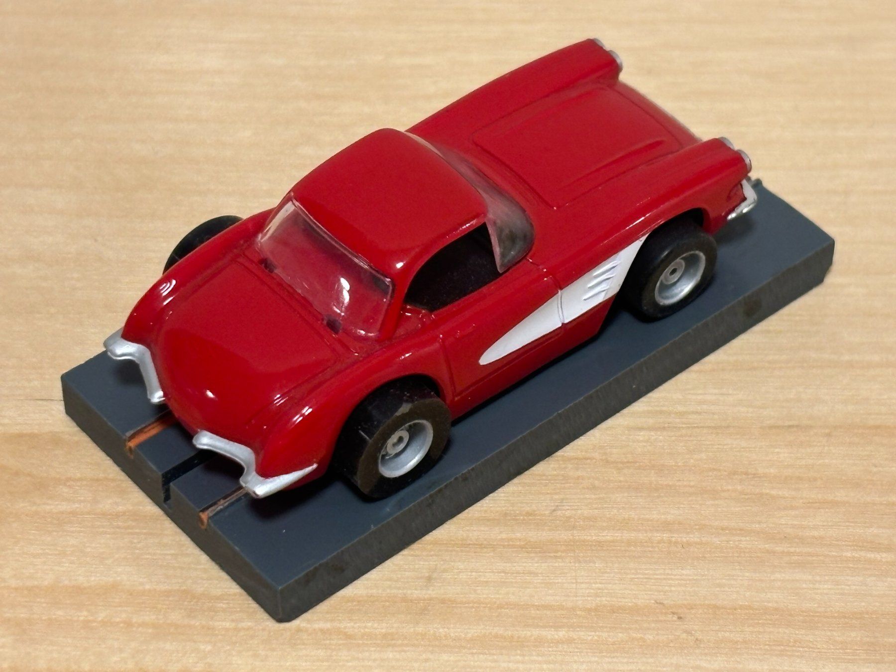 Tyco Piste: Tyco Corvette 1960 rot/weiss – Usato da Bülach venduto da h0slotch 4