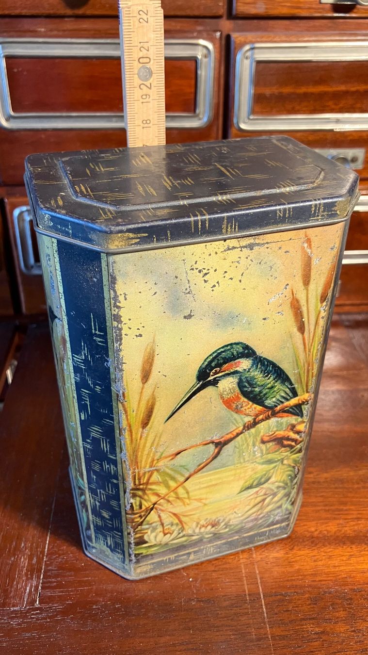 Barattoli: Blechdose Boite ancienne oiseau antik – Usato da St-Cierges venduto da LeRegain 8