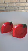 2er Set Erdbeer Schalen aus Keramik