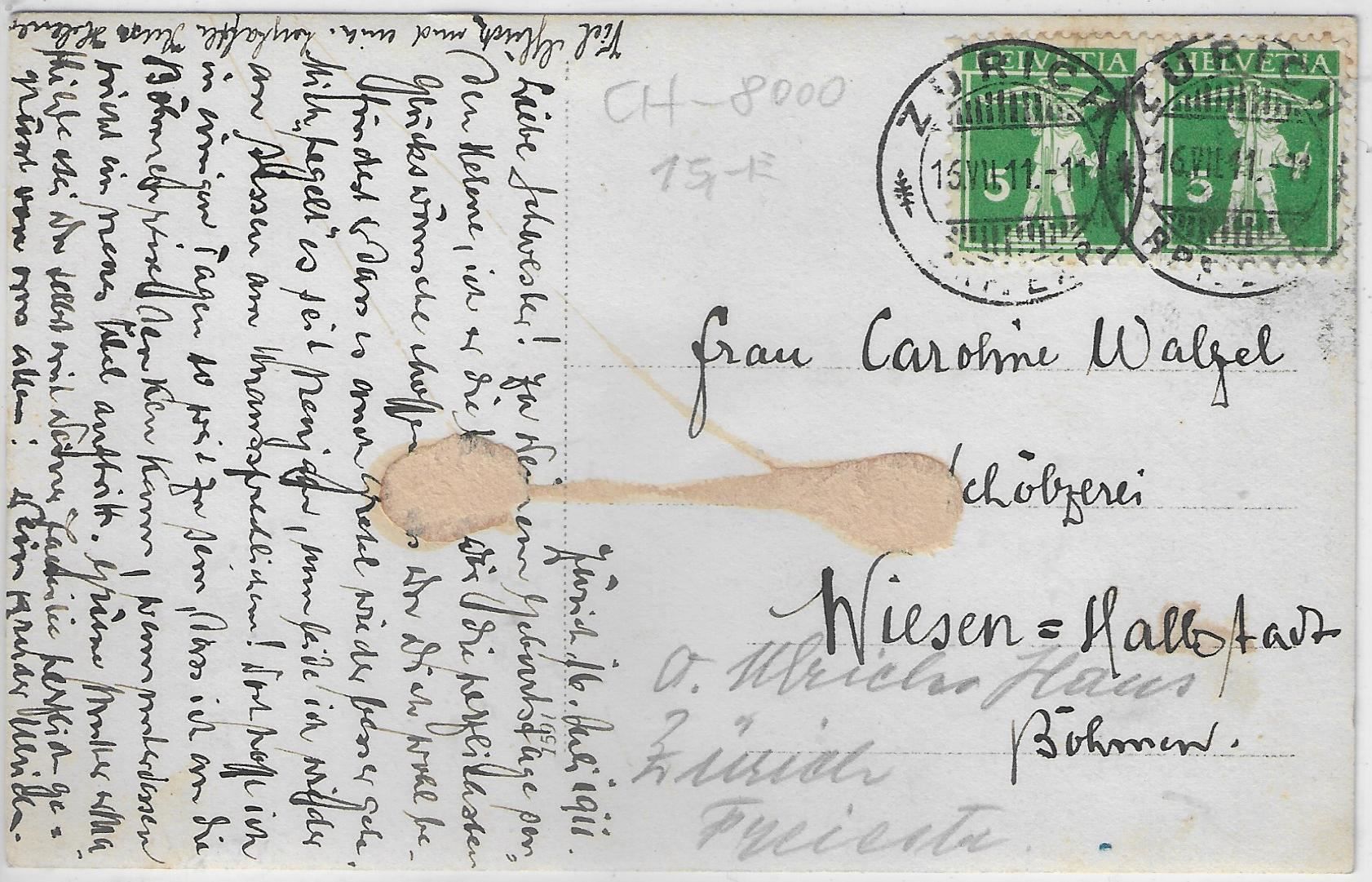 Cartes postales: Zürich - Freiestrasse – Antique à Ettingen par Kartenplanet 1