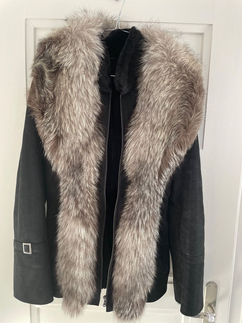 Giacche: Schwarze Winterjacke echt Leder Pelz Gr. 36/S – Usato da Münchenstein venduto da nel_57mj 5