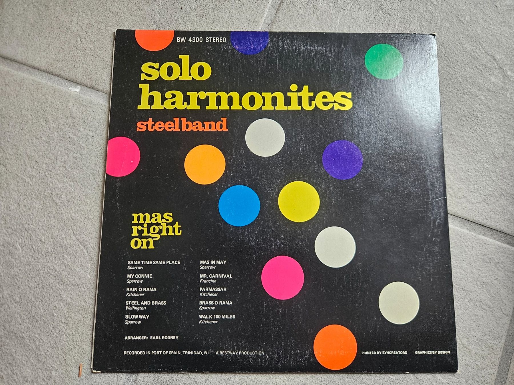 Dischi in vinile: Solo Harmonites Steelband LP "Mas Right On" – Usato da Volketswil venduto da Lokitier 1