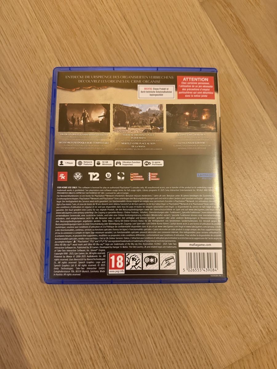 Giochi: Mafia The Old Country PS5 Game  – Usato da Glattpark(Opfikon) venduto da Sonyc 1