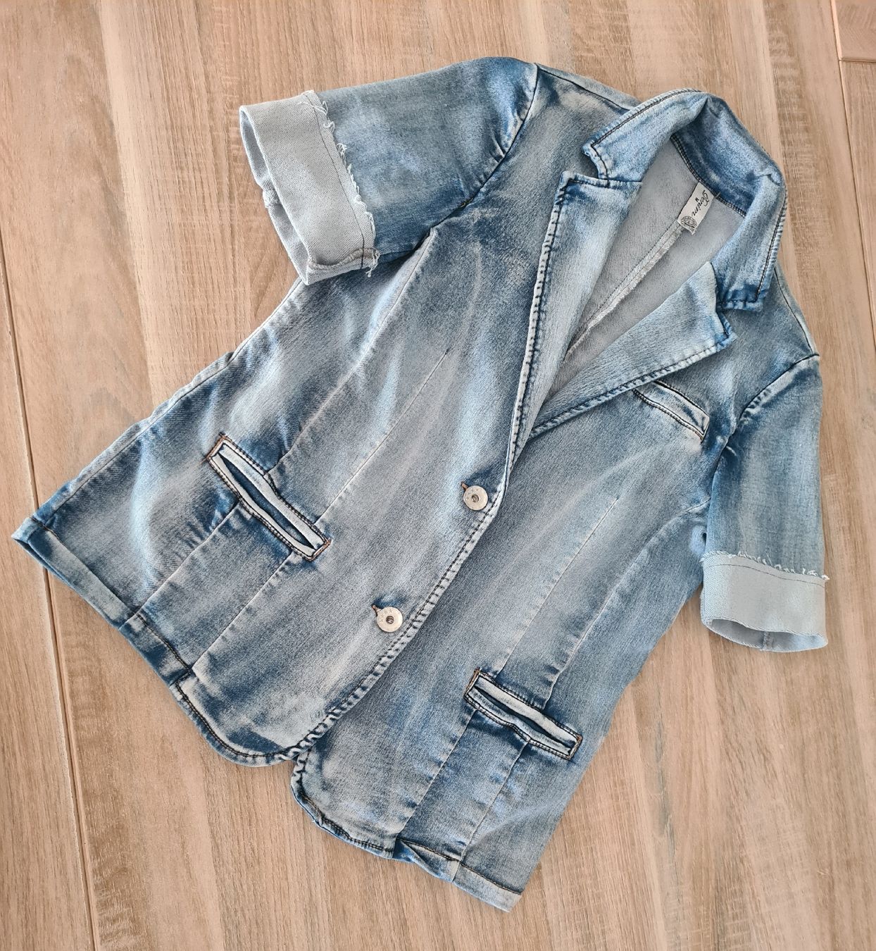 Giacche: Blazer jean délavé marque "DENIM" (M) – Nuovo e nell'imballaggio originale da Etoy venduto da MyStyleMyMode 2