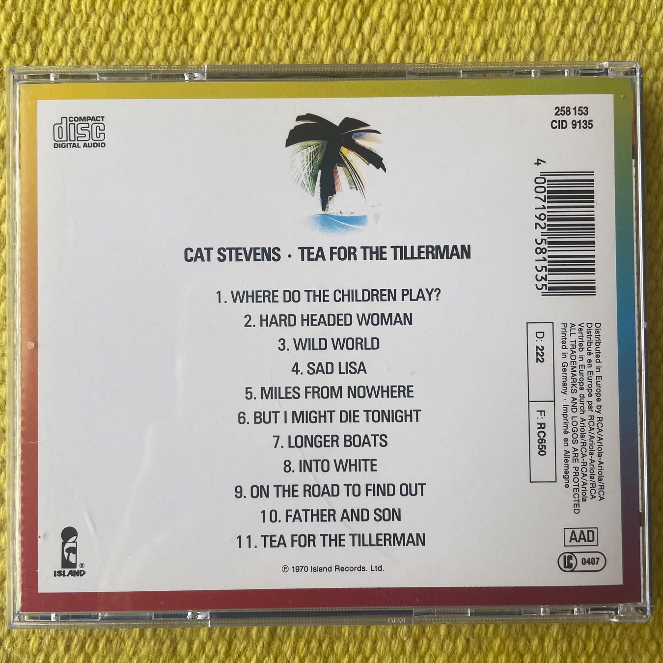 CD: CAT STEVENS-TEA FOR THE TILLERMAN – Usato da Rorschacherberg venduto da CD-Roli 1