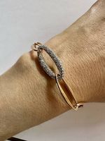 Bracciale Bronzallure catena e pavé NUOVO