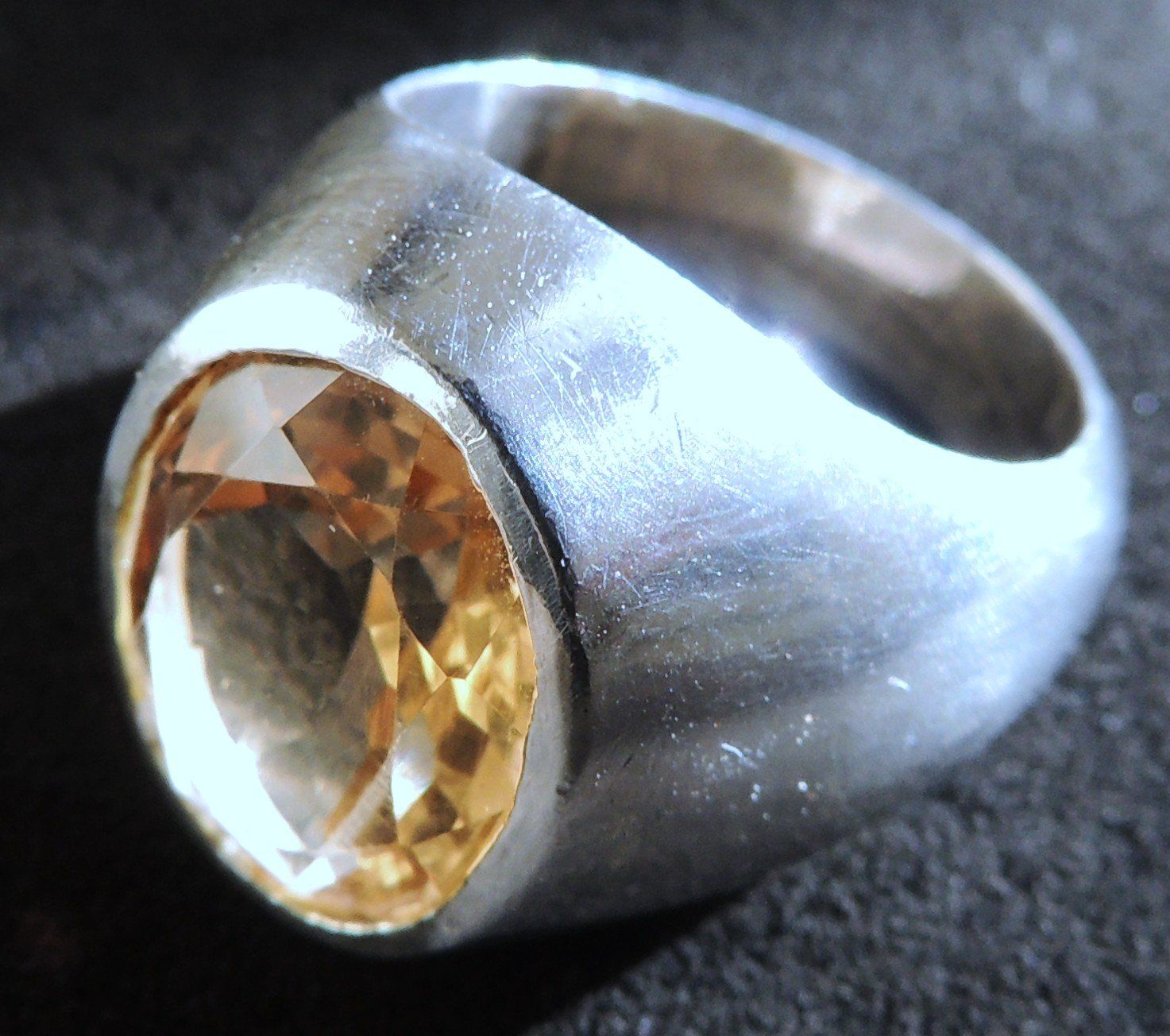 Anelli: Citrin Silber 925 Fingerring Gr. 59 – Usato da Waldenburg venduto da schaller707 2