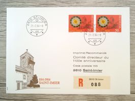 TR66 Enveloppe + Timbre Suisse 1984