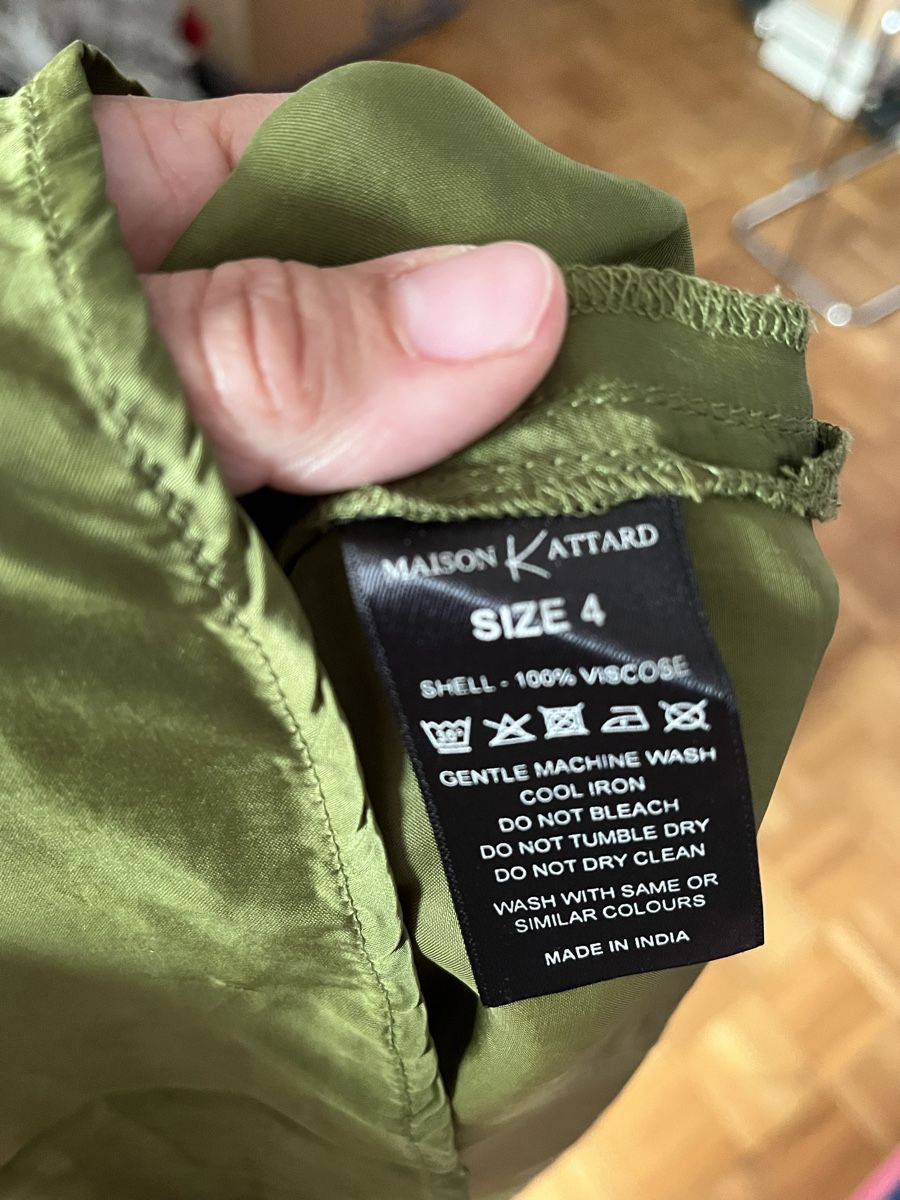 Camicette: Chemisier vert kaki taille 4 100% viscose – Nuovo (secondo la descrizione) da Genève venduto da ct_fqr8 2