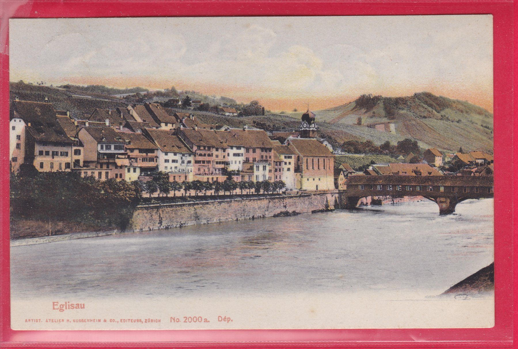 Cartoline postali: EGLISAU, 28.1.1910 – Usato da Oberrieden venduto da Gebirgsstelze