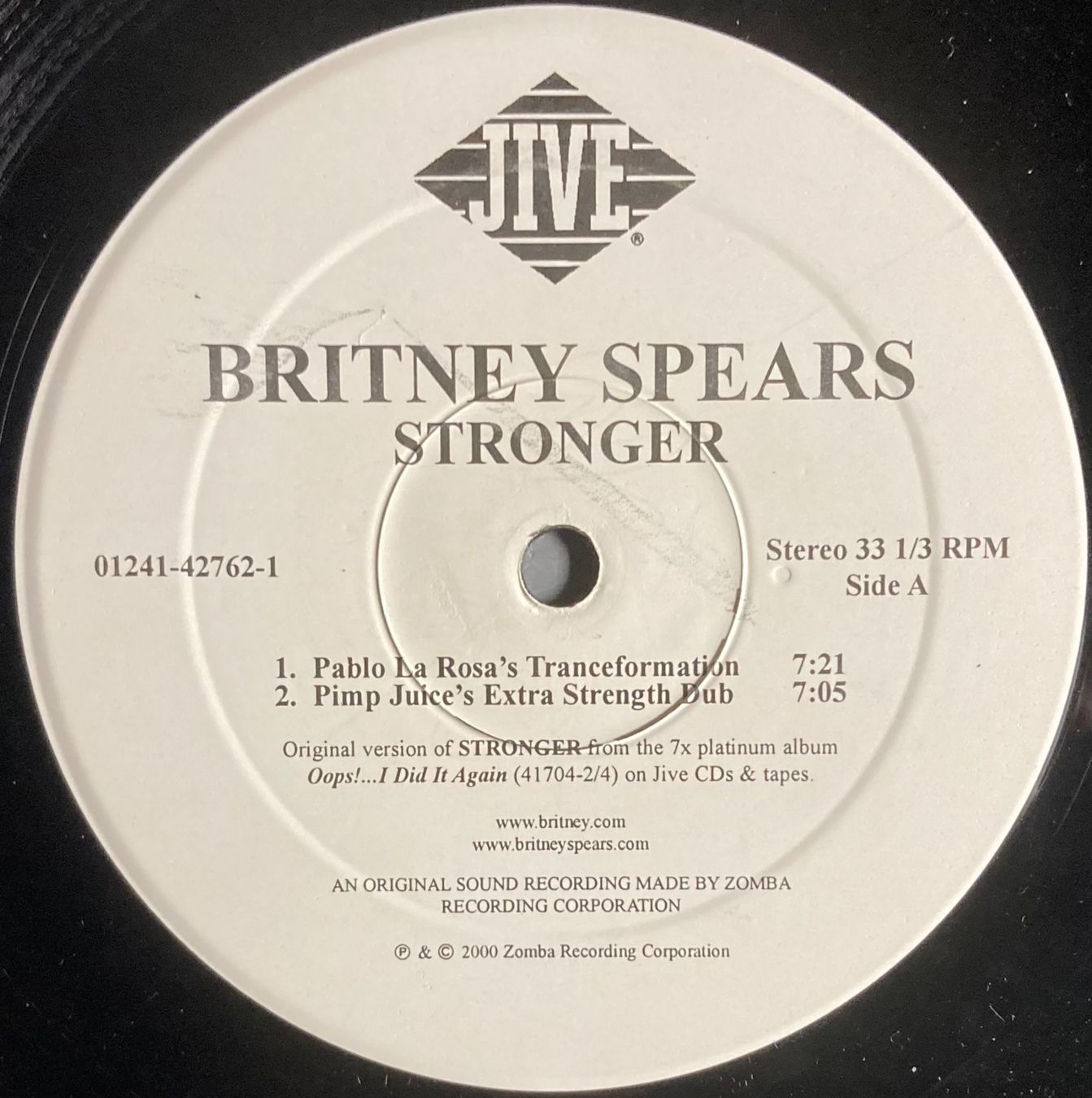Schallplatten: BRITNEY SPEARS - STRONGER – Gebraucht aus Poliez-Pittet von Newtown-Records 2