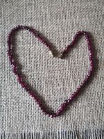 Granat Edelstein Kette, Collier, vintage