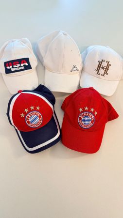 Kappen Set 5 Stueck Weiss Rot Blau FC Bayern Kappa H