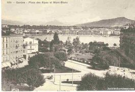 Genève - Place des Alpes + ca. 1910