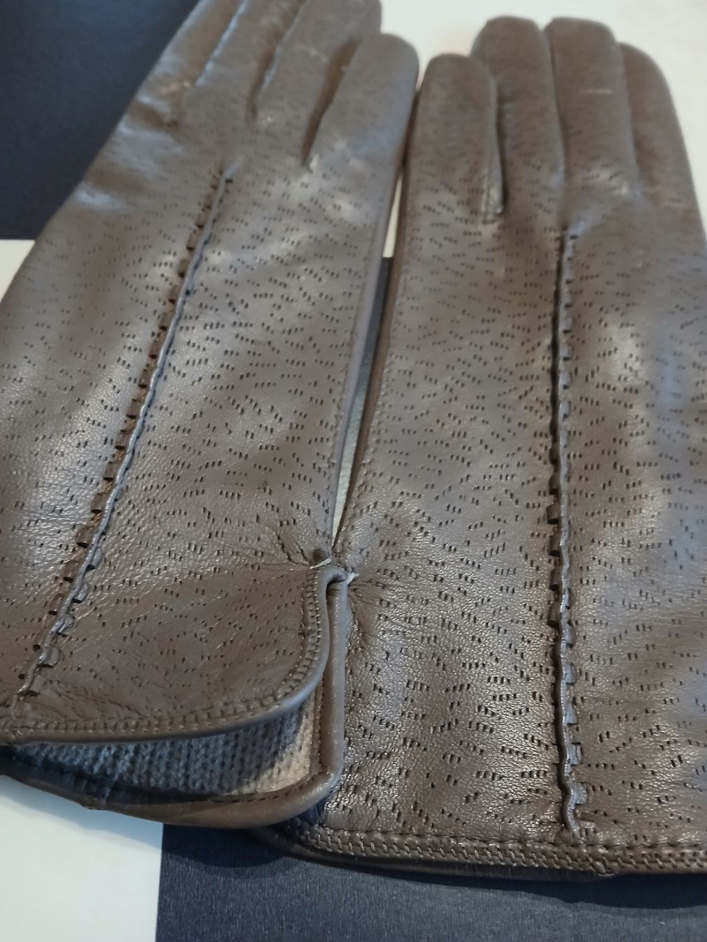 Guanti & manicotti: Braune Lederhandschuhe, Gr. 7, für den Winter oder Übergang – Nuovo (secondo la descrizione) da Kleindöttingen venduto da Christina22 3