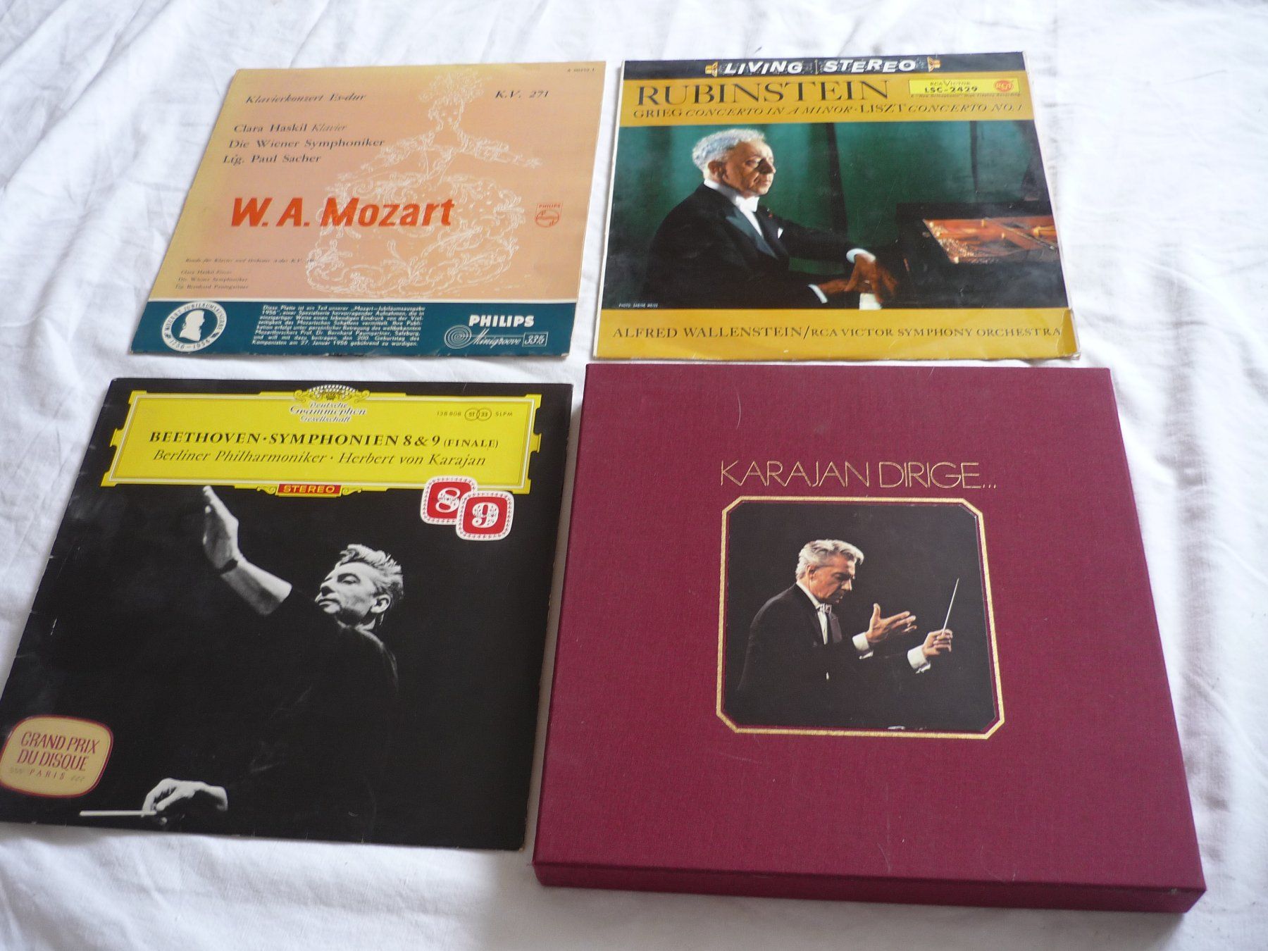Dischi in vinile: 4x 12" Schallplatten - Klassik DGG Rubinstein Karajan Dirige – Usato da Beringen venduto da zzRegal