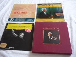 4x 12" Schallplatten - Klassik DGG Rubinstein Karajan Dirige