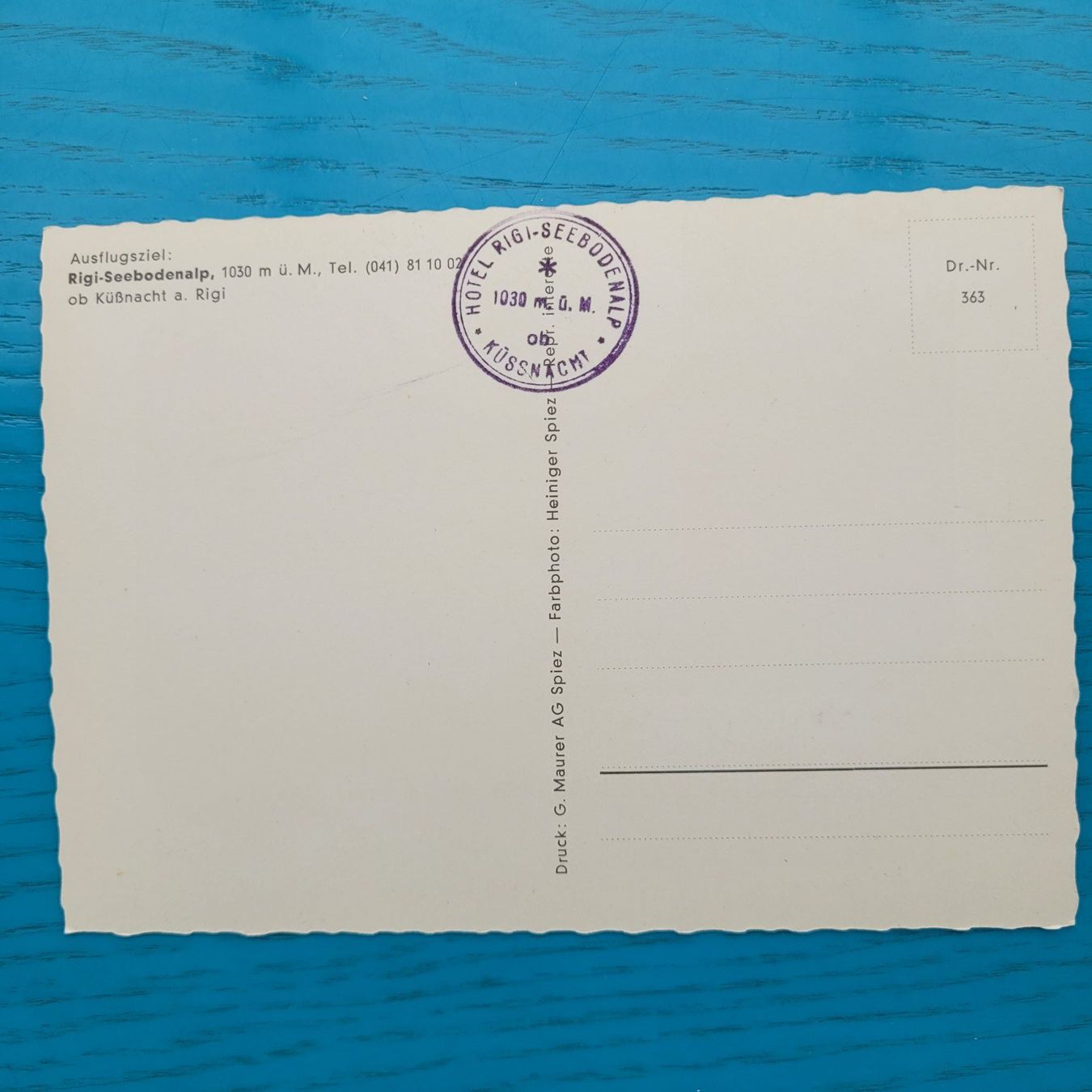 Cartoline postali: Rigi - Seebodenalp – Usato da SCHÜBELBACH venduto da CoKaHa 1