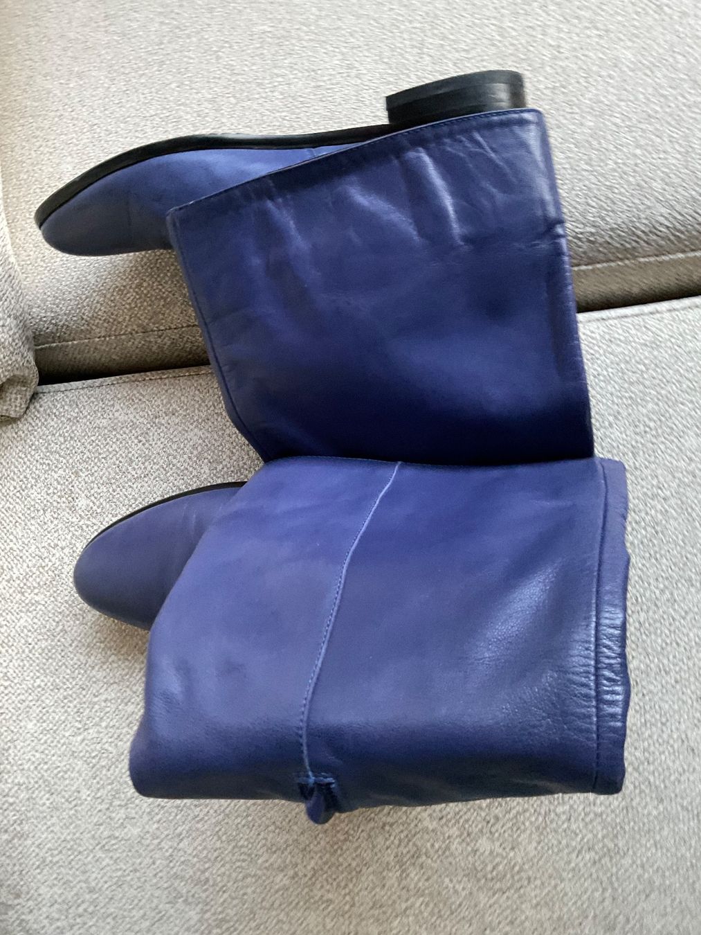 Damenschuhe: Leder Stiefel Gr 37 violett – Gebraucht aus Urdorf von alda02 8