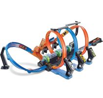 Hot Wheels Korkenzieher-Crash Trackset 1:64