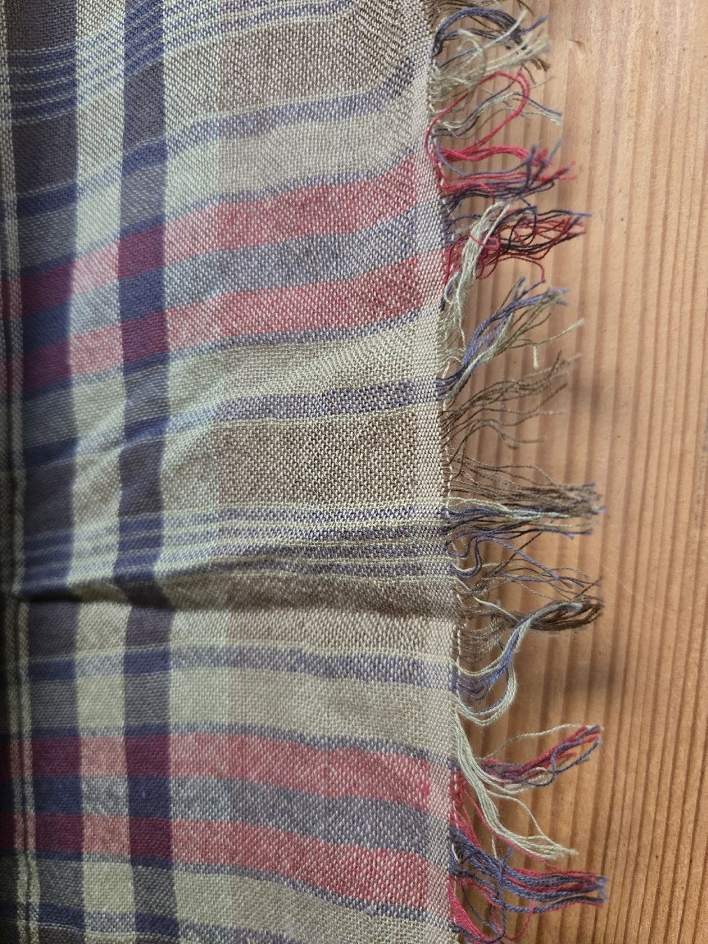 Gant Foulard & Sciarpe: GANT Baumwollschal, kariert, Fransen – Usato da Zürich venduto da Deesay 2