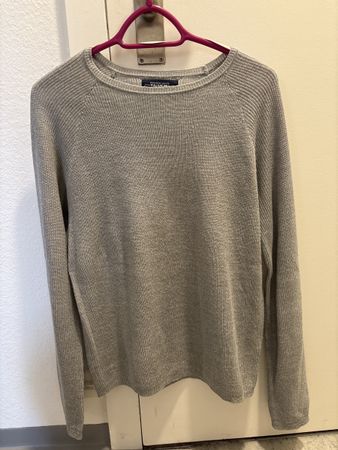 Pull&Bear Men's Grey Sweater Size S